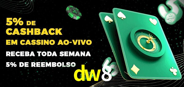 Promoções do cassino ao Vivo dw8